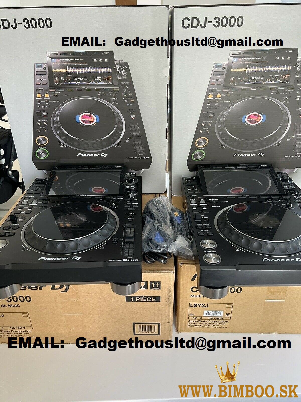 Pioneer DJ XDJ-RX3, Pioneer XDJ-XZ, Pioneer DJ OPUS-QUAD, Pioneer DDJ-FLX10 DJ-Controller