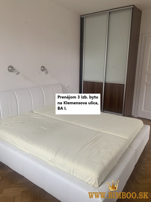 Prenájom 3 izbového bytu na Klemensovej ulici,