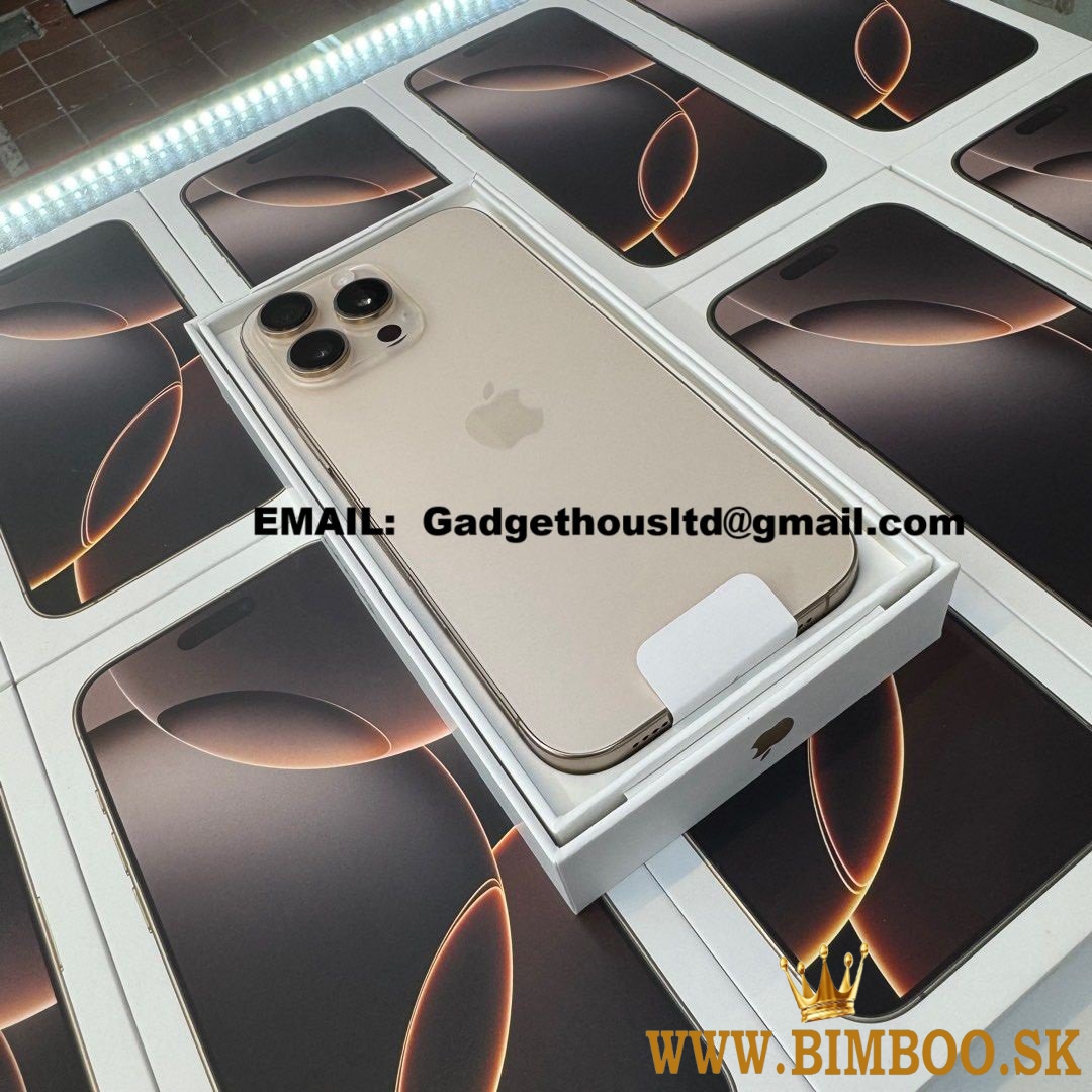 Apple iPhone 16 Pro 128GB = 650 EUR , iPhone 16 Pro Max 256GB = 750 EUR, iPhone 16 128GB = 500 EUR