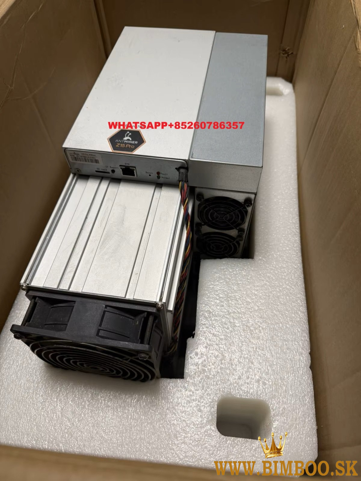 For sale zcash Miner Z15 Pro in stock 2,999usdt Bitmain Antminer