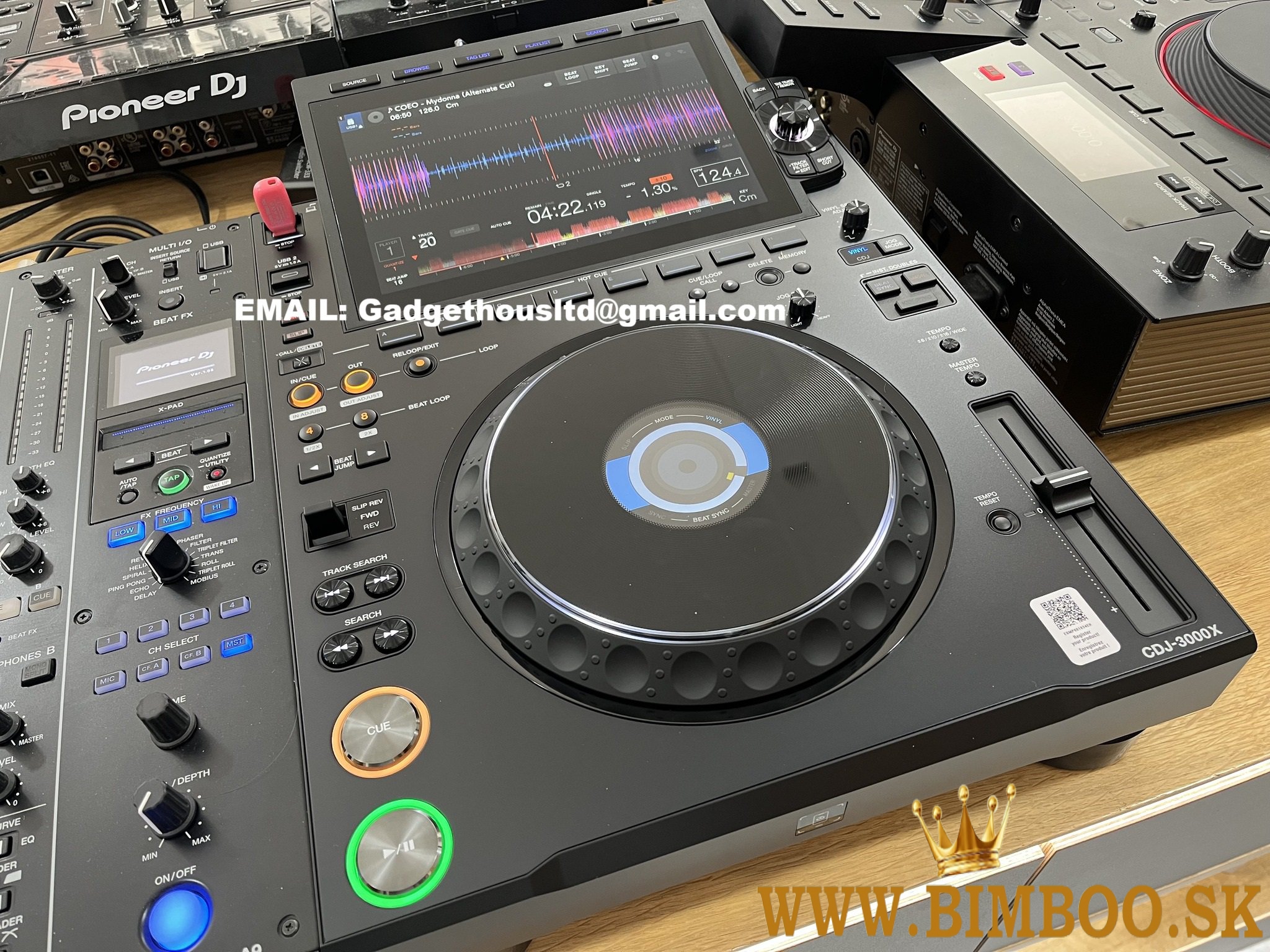 AlphaTheta OMNIS-DUO , AlphaTheta XDJ-AZ,  AlphaTheta DDJ-GRV6, Pioneer OPUS-QUAD, Pioneer XDJ-RX3