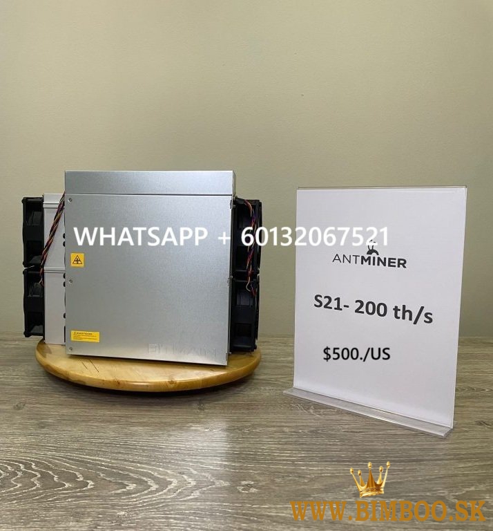 buy wholesale Bitcoin miner s21 Bitmain Antminer S21 200T BTC Bitcoin Miner + psu 500Usdt  