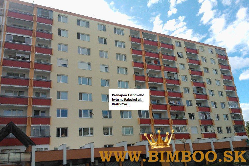   Prenájom 1-izbového bytu v lokalite Bratislava – Vrakuňa, Rajecká ulica, o rozlohe 39 m2.  Byt je 