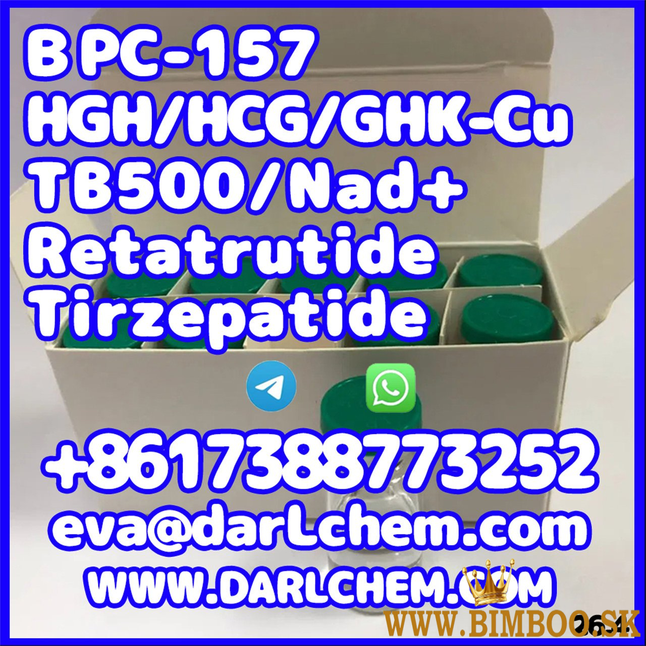 HGH 191AA BPC-157 TB-500 peptides Injections  Factory Direct