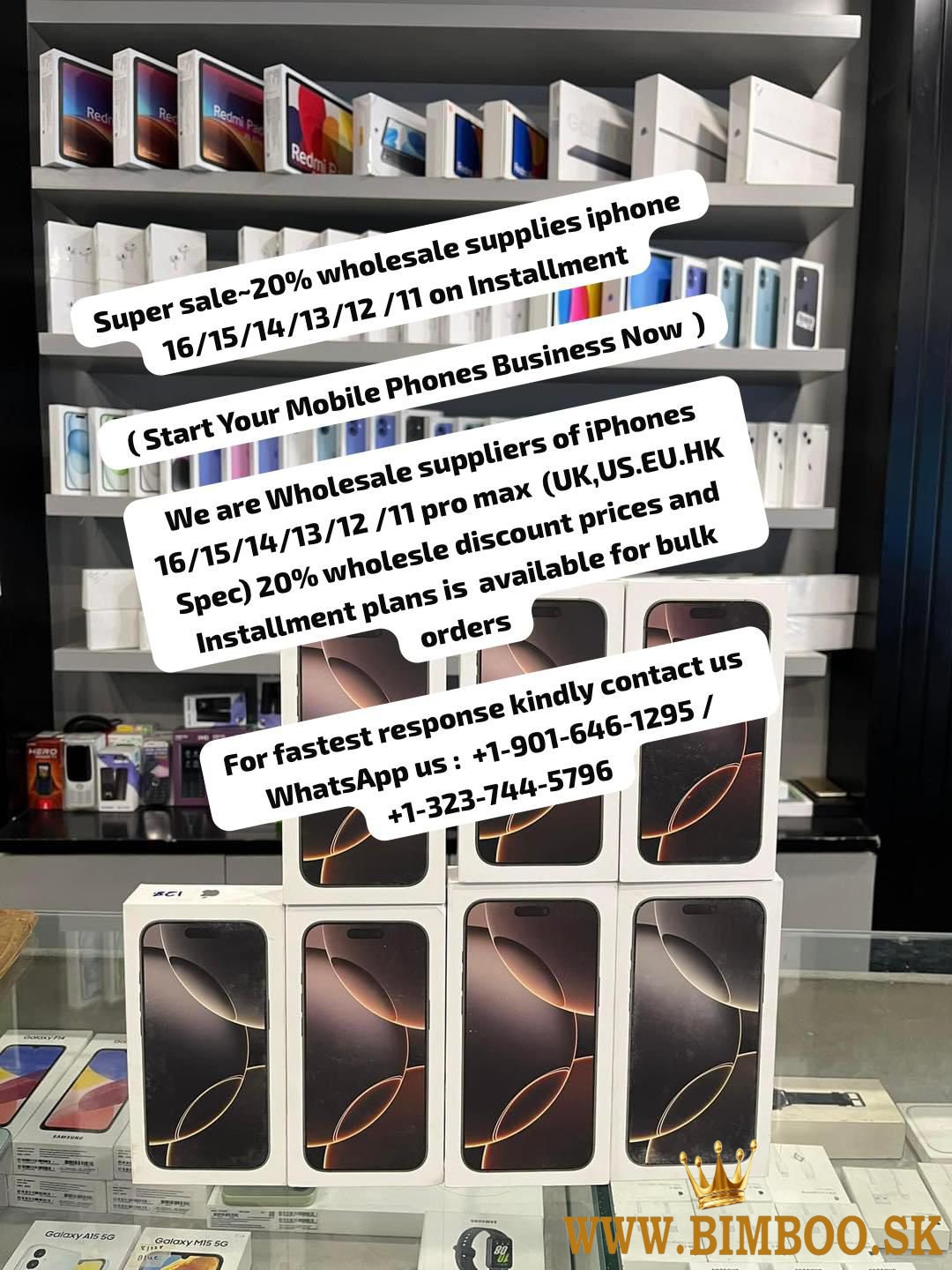 Sales 20% Discount on Installment Wholesale suppliers of iPhones 16/ 15 /14/ 13 / 12 /11 